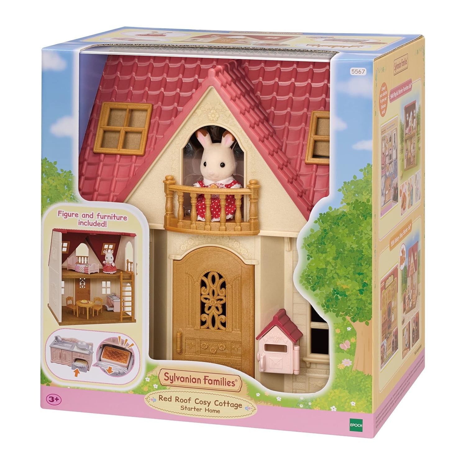 L5567 NEU Starterhaus, mehrfarbig L5706 Milchhasenfamilie – Puppenhausfiguren