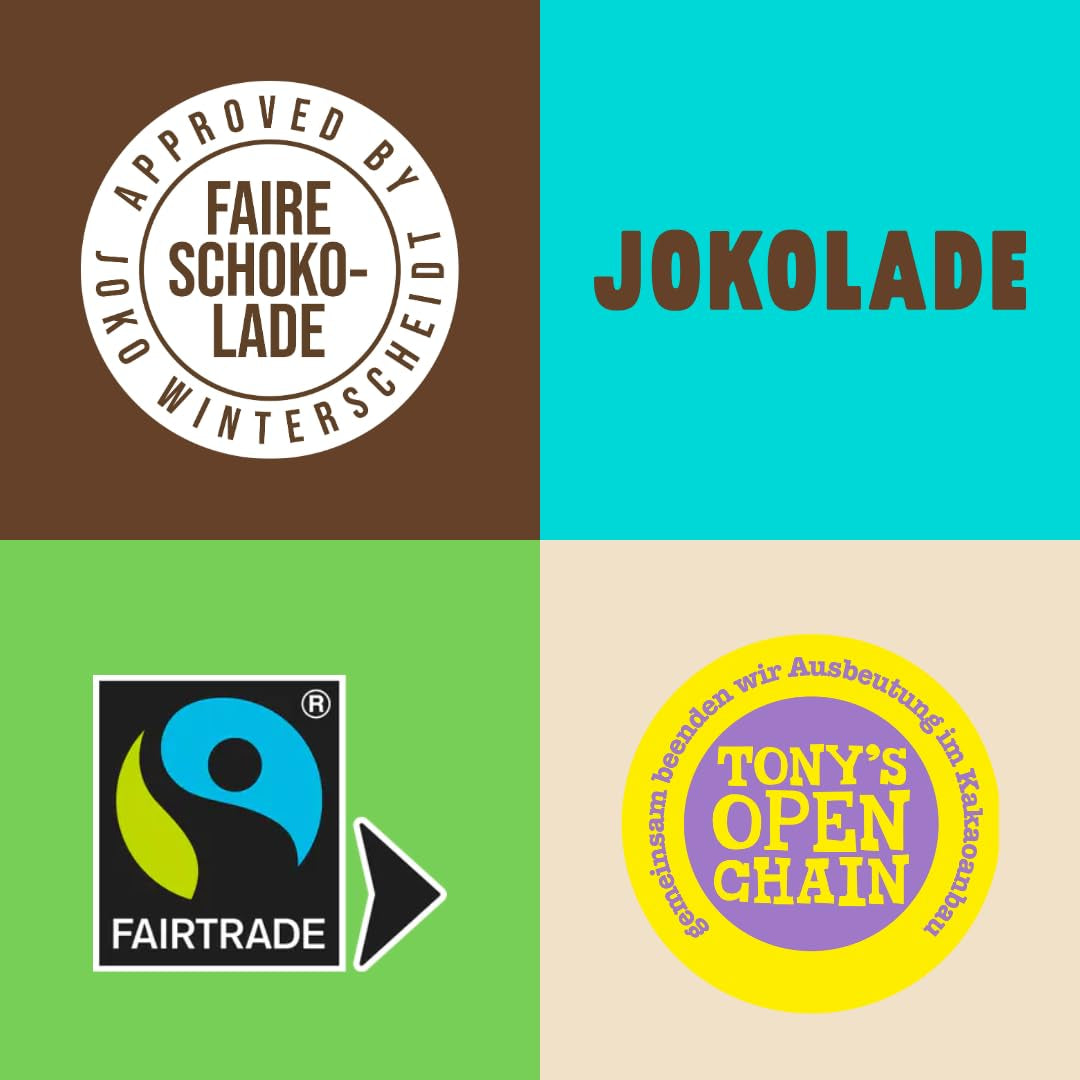 JOKOLADE PRALIN Box 80g | Großzügige Füllung mit Haselnuss-Nougat-Creme und Chips | Fair gehandelte Schokolade von Joko Winterscheidt