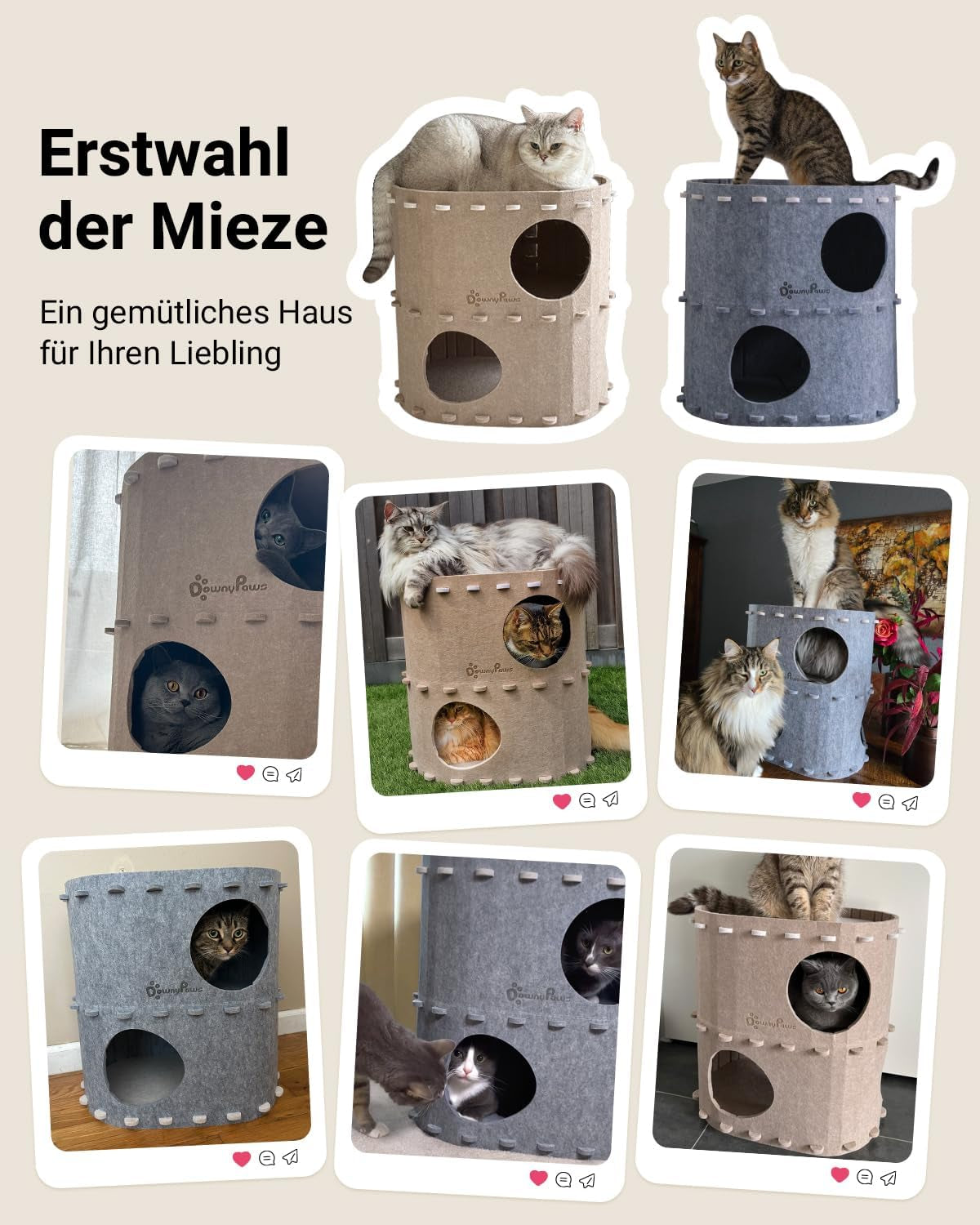 Decken und Möbel, Haustiere, Höhlen und Häuser, Katzen, Katzenbetten, Katzenbetten, Matratzen