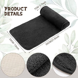 Chaiselongue-Nackenkissen, Kopfkissen, Plüsch, verstellbares Kissen, Nackenrolle, rutschfestes Fleece, Sofa-Nackenkopfstützkissen für Reisen, Zuhause, Chaiselongue, Sofa, Sessel (schwarz)