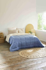 Toison D'Or Silkydor natürliche Steppdecke, 380 Satin-Baumwolle, 240 x 280 cm, weiß Steppdecken und Steppdecken Naty Shop Petrol/Versiegelung Komplett XL
