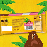 Weiße Schokolade von Kaba mit Erdbeergeschmack und Brausebonbons, Schokoriegel, Riegel 85 g, weiße Schokolade mit fruchtigem Erdbeergeschmack und Brausebonbons mit Original-Kaba-Geschmack (3er-Pack)