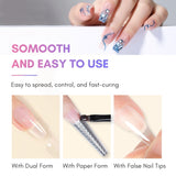 Makartt Poly Nail Extension Gel - 50 ML Extension Builder Acryl Poly Nägel Aufbaugel Extender Gel Für Gelnägel Für Nagelverlängerung, Nagelstärkung, Nail Art Dekoration (Transparent)