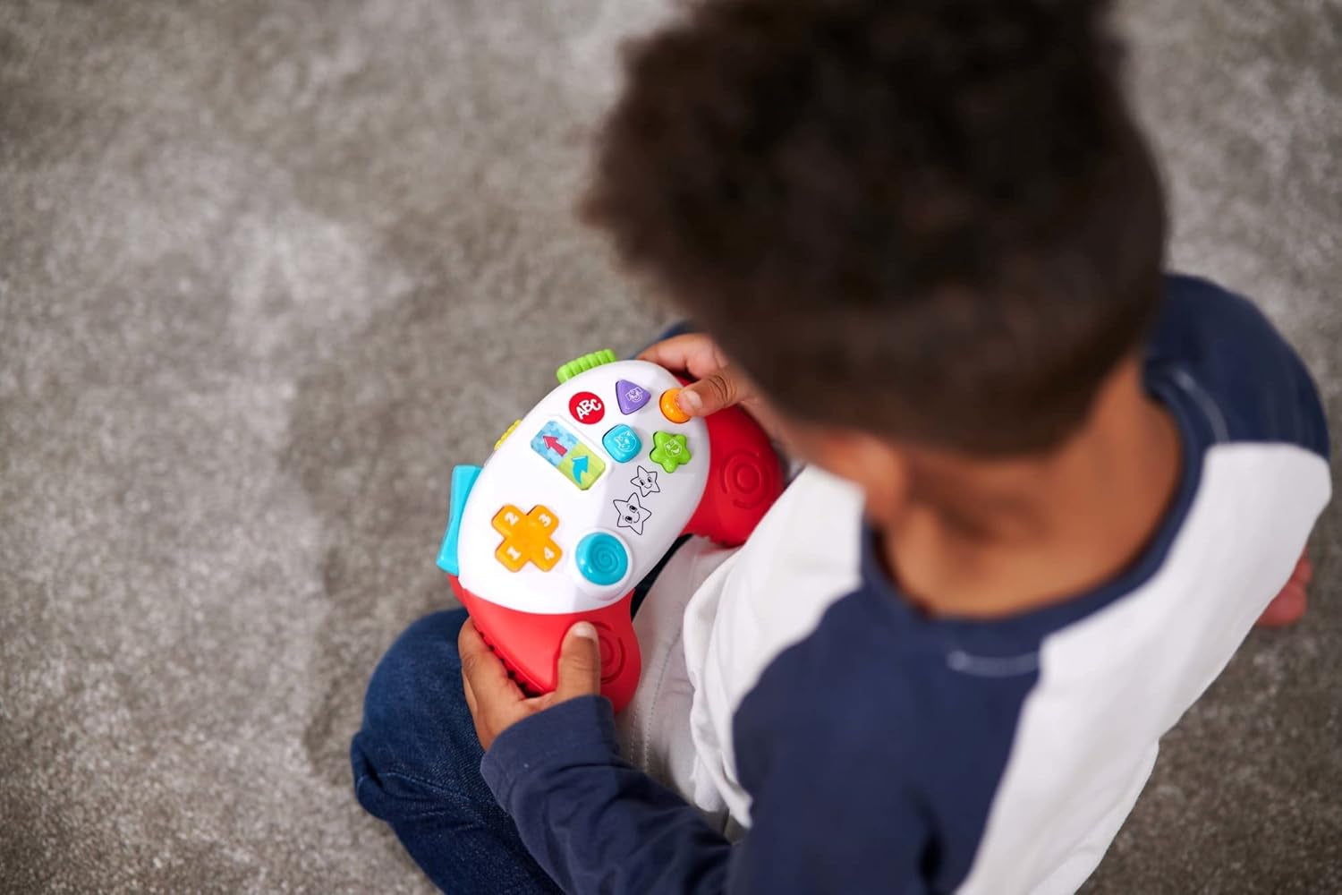 Simba 104010017 – ABC-Gamecontroller, Babyspielzeug, Tiergeräusche, Lieder, 20+ Geräusche, ab 12 Monaten, Motorik, Spielkonsole, Kleinkindspielzeug, Spieltelefon Bebe Toys Naty Shop