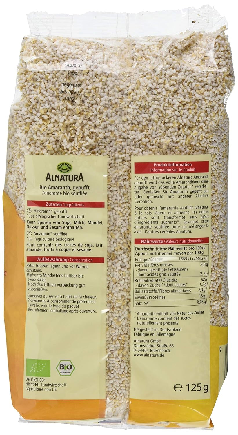 Bio-Amarant, expandiert, 125 g