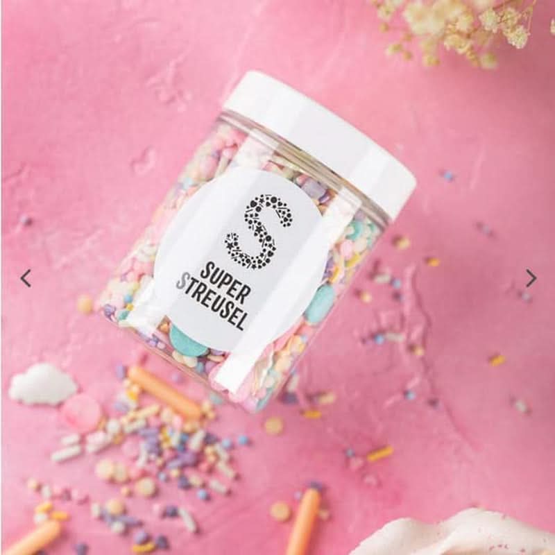 Super Streusel Carusel Pastel, Streusel in Pastellfarben, 90 Gramm Sprinkles Naty Shop