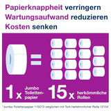 Toilettenpapier Tork Jumbo White T1, Advanced, 2 Schichten, 6 × 380 M, 472118