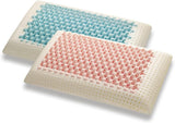 Marcapiuma – Paar Memory-Nackenstützkissen – Miss & Mister – Ultra atmungsaktive Seite – Bezug aus 100 % Baumwolle – orthopädisch – Visco-Kissen aus Memory-Schaum – medizinisches Produkt – hergestellt in Italien. Naty Shop Standard-Kissen Standardtitel