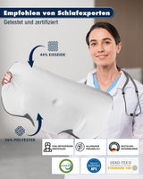 Nackenkissen Orthopädisches Kissen gegen Nackenschmerzen Memory-Schaum-Kissen Ergonomisches Kissen für optimale Unterstützung Nackenstützkissen für seitliche Rücken- und Bauchstützen Zervikale orthopädische Kissen Naty Shop