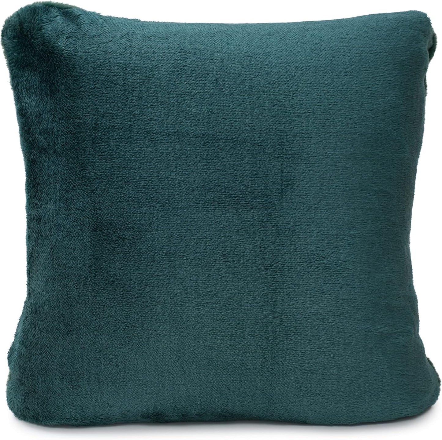 Gözze - Bequemer Kissenbezug, Merino Feeling, 50X50 cm - Dunkelgrüne Betten und Decken Besuchen Sie den Gözze-Store