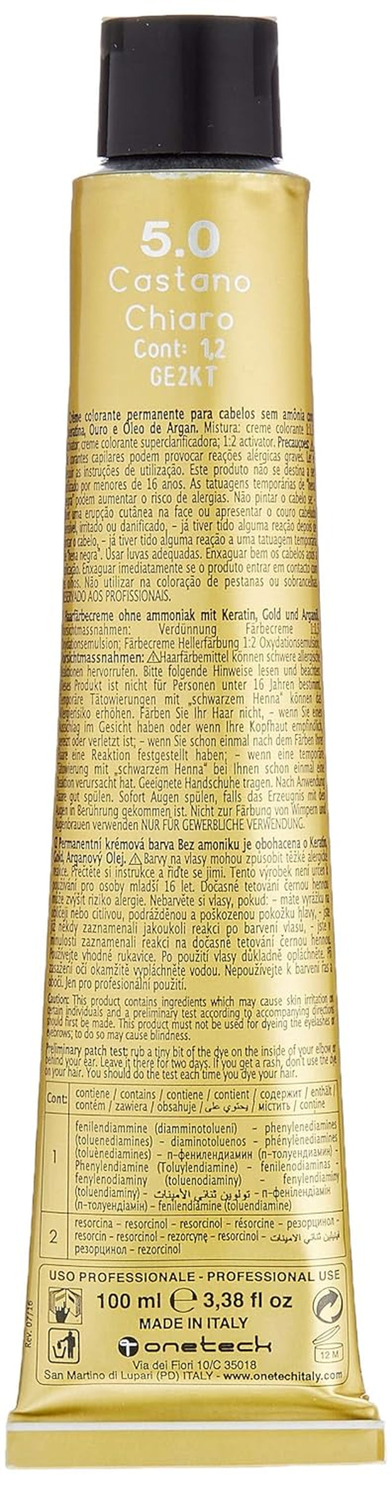 Fanola Oro Therapy Color Keratin 5.0 100 ml Haarfärbemittel Naty Shop