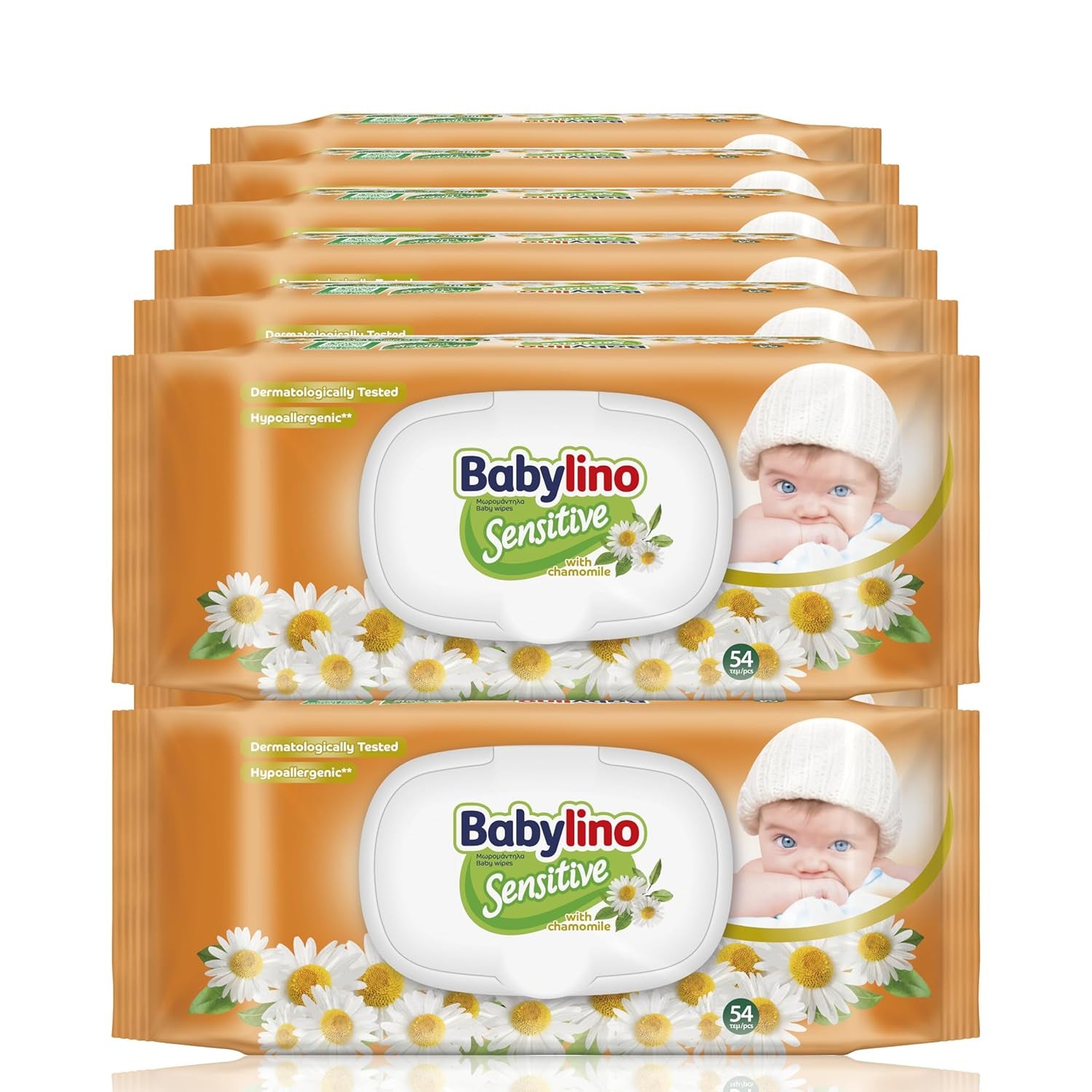 Feuchttücher für empfindliche Babys, 0 % Duftstoffe, 98 % natürliche Formel, die das pH-Gleichgewicht der Haut wiederherstellt, Frischesiegel, 54 Tücher