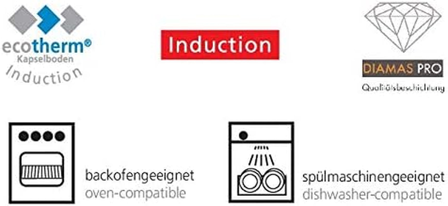 Gastrosus Industar Diamas Pro, Töpfe und Pfannen aus Edelstahl Naty Shop