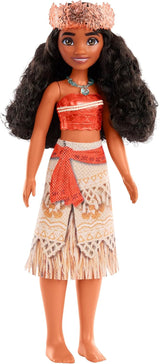 Mattel DISNEY Moana – bewegliche Modepuppe mit Glitzer-Outfit, abnehmbarem Stirnband und Halskette, für Kinder ab 3 Jahren, HPG68
