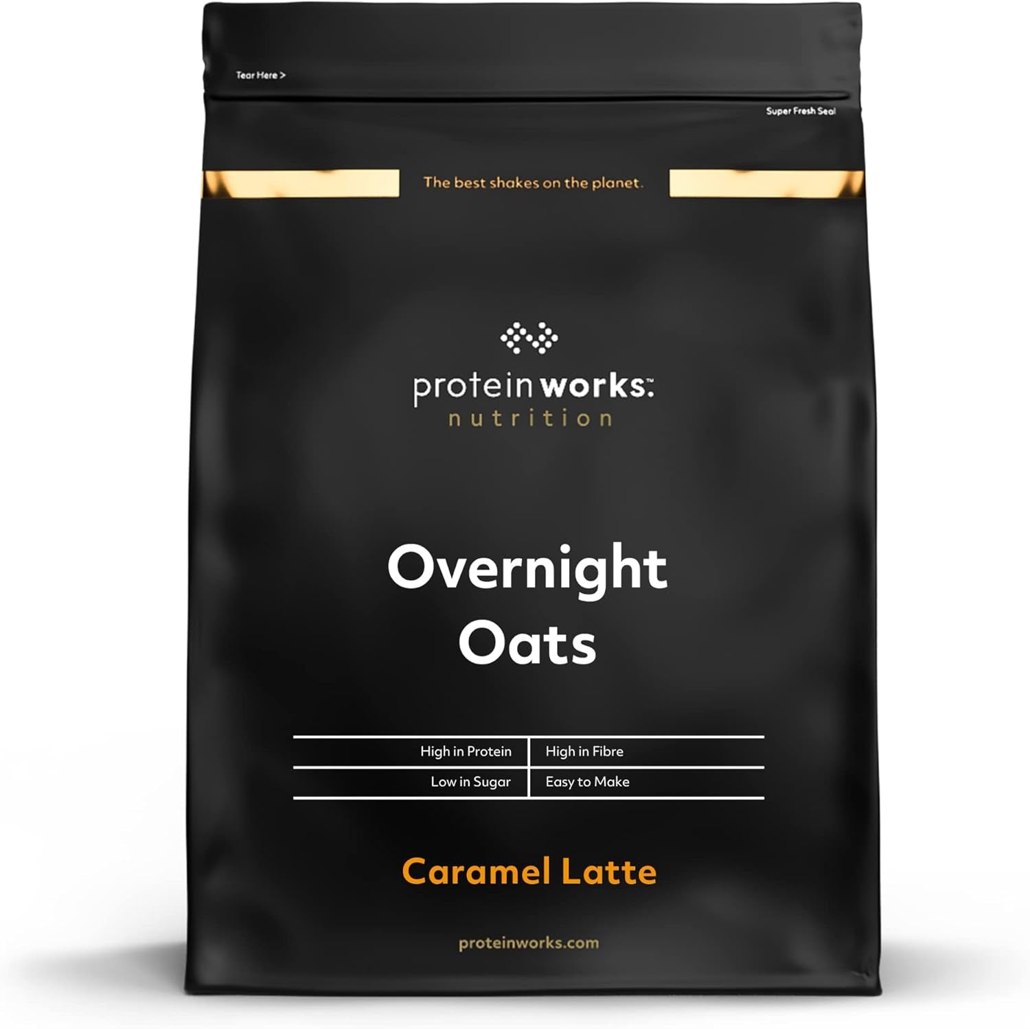 Overnight Oatmeal mit Protein | Dunkle Schokolade und Himbeere | Proteinreiches Frühstück | Zuckerarmer Snack | Haferflocken mit niedrigem GI | 500g
