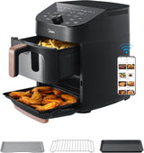 Midea Heißluftfritteuse 2L, 1150W Airfryer, ölfrei, Heißluftfritteuse, automatische Abschaltfunktion Haushaltsgeräte Naty Shop 11L