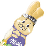 Milka Smiling Bunny White – Osterschokolade aus weißer Schokolade in Hasenform – 14 x 90g