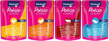 Vitakraft Poésie Classique, Nassfutter für Katzen, Katzenfutter in Soße, mit Huhn, mit Truthahn, mit Rindfleisch, mit Lachs, ohne Zuckerzusatz und Getreide (1 Packung à 12 x 85g)