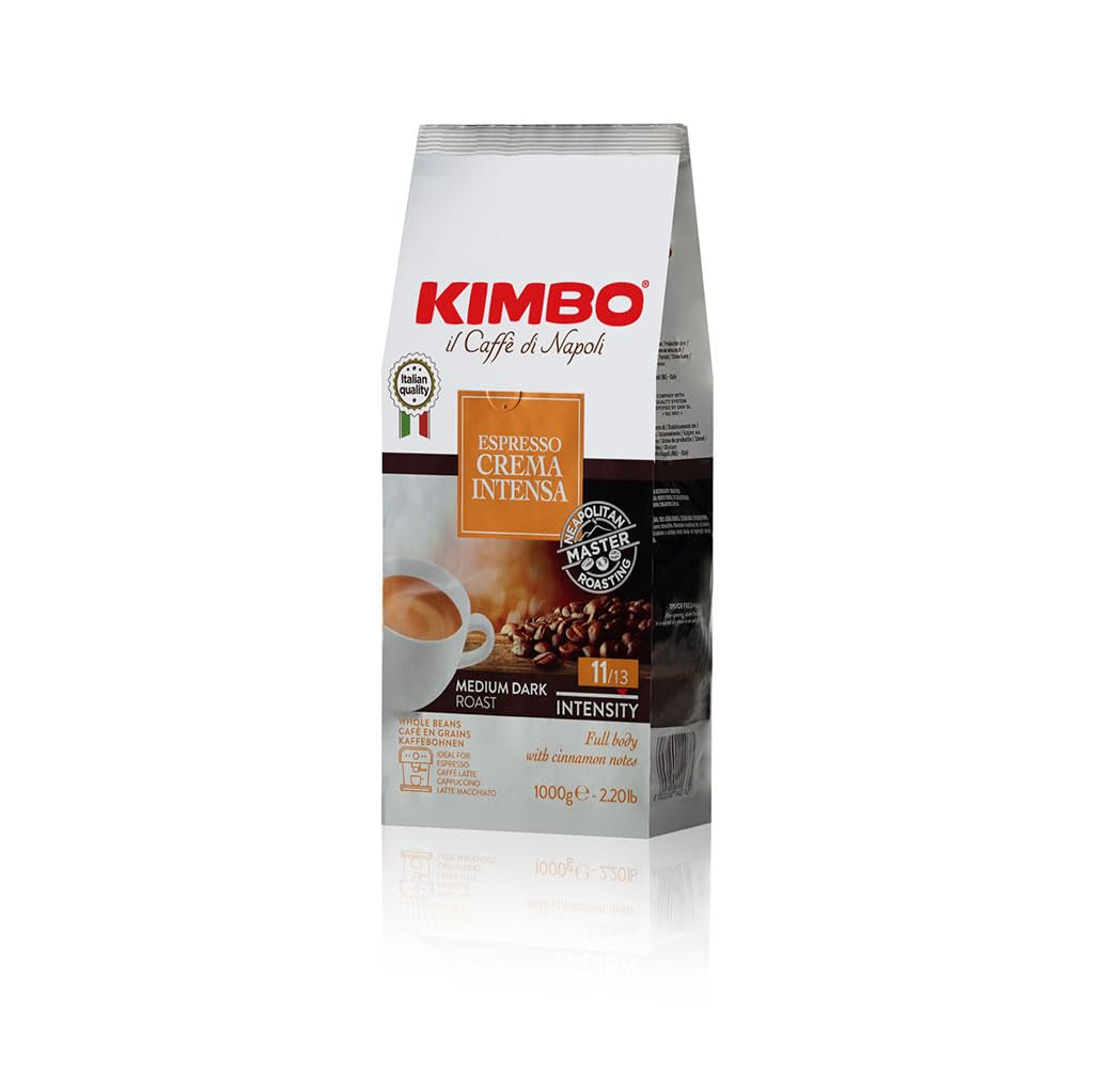 Ganze Kaffeebohnen Crema Intensa, mittlere Röstung, 1 kg Beutel