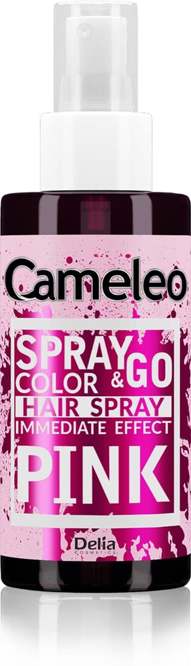 Cameleo - Spray & Go - Haarfärbespray - Lila - für blondes, platinblondes und graues Haar - einfach aufsprühen und loslegen - semipermanent - sofortiges Ergebnis - Karnevalshaarfärbespray - 150 ml Naty Shop Pink Hair Dye 150 ml (1 Packung)