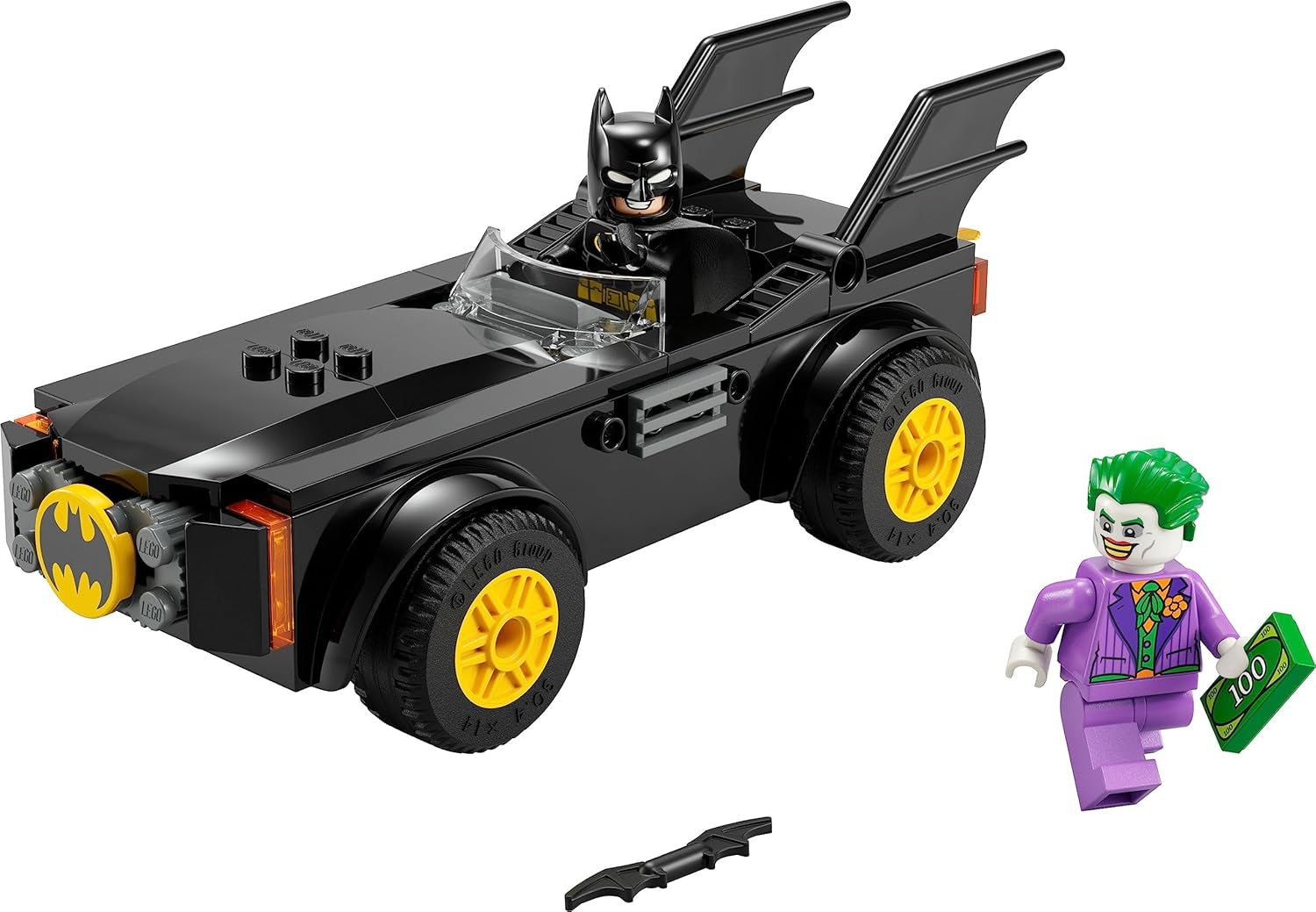 LEGO 76264 DC-Verfolgungsjagd im Batmobil: Batman Vs. Joker-Spielzeugauto-Set, Superhelden-Starterset mit 2 Minifiguren, Spielzeug für Kinder im Vorschulalter, Jungen, Mädchen ab 4 Jahren, Schnell zusammenzubauen. Bausätze. Besuchen Sie den LEGO-Store