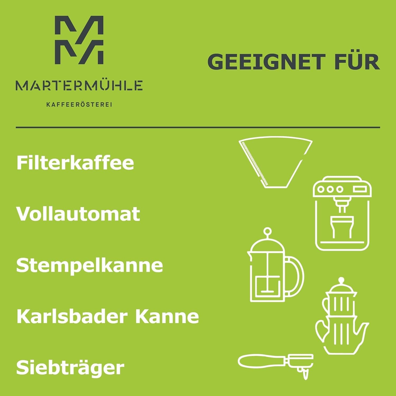 Martermühle Bio-Kaffeebohnen-Probierset 3x250g leicht/mittelstark I Arabica I Ganze Bio-Kaffeebohnen leicht geröstet, geringer Säuregehalt (68/74/426)