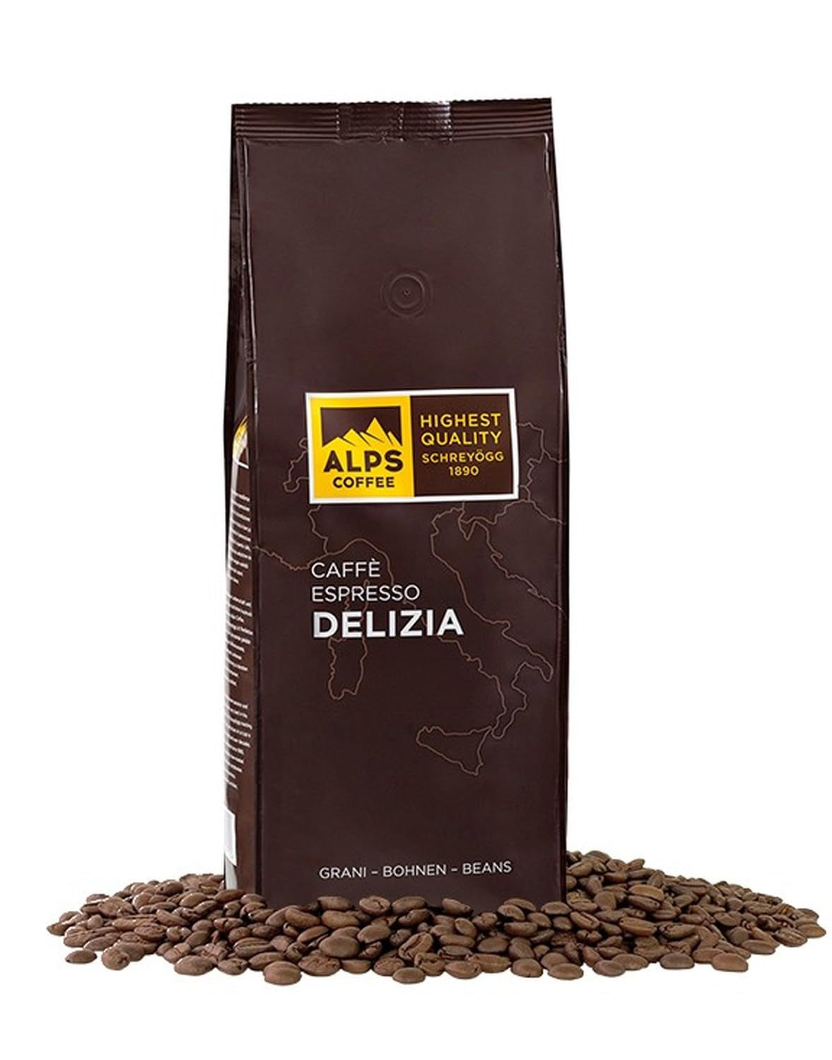 Kaffee Espresso Alps Delizia 1 kg - Bohnen