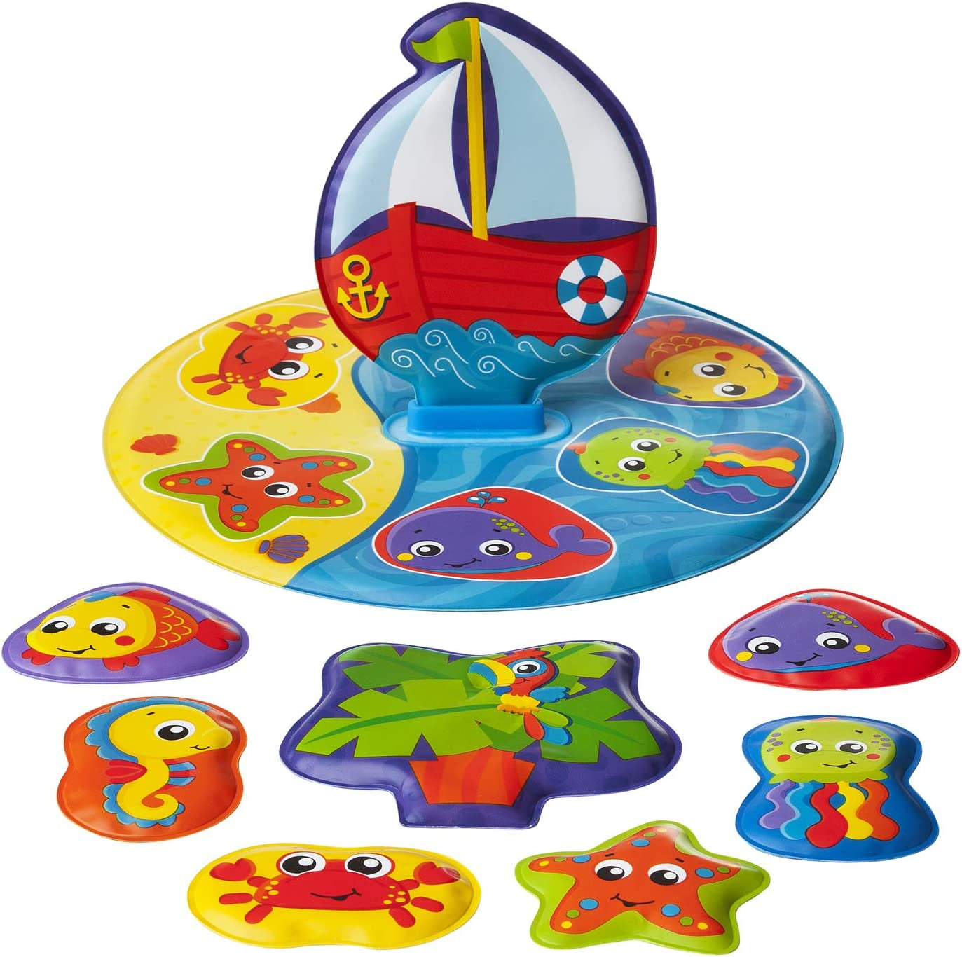 Playgro Badebuch – Wasserspielzeug – Kinderspielzeug – Spielzeug – Kleinkinder – Kinder-Wasserspielzeug – Kinder-Badebuch – buntes Spielzeug Bebe Naty Shop Badepuzzle