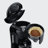 SEVERIN Filterkaffeemaschine mit Thermokaraffe, Kaffeemaschine für bis zu 8 Tassen, attraktiver Filterkaffeebereiter mit isolierter Karaffe, Schwarz, 1 Liter, KA 9306