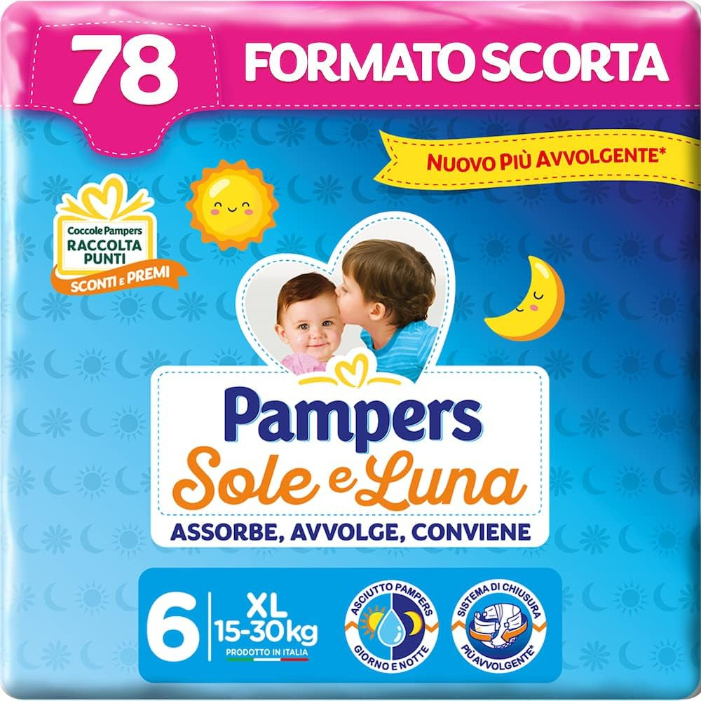 Pampers Sun and Moon Windeln, Unisex, Junior, Größe 5 (11–25 kg), 120 Windeln