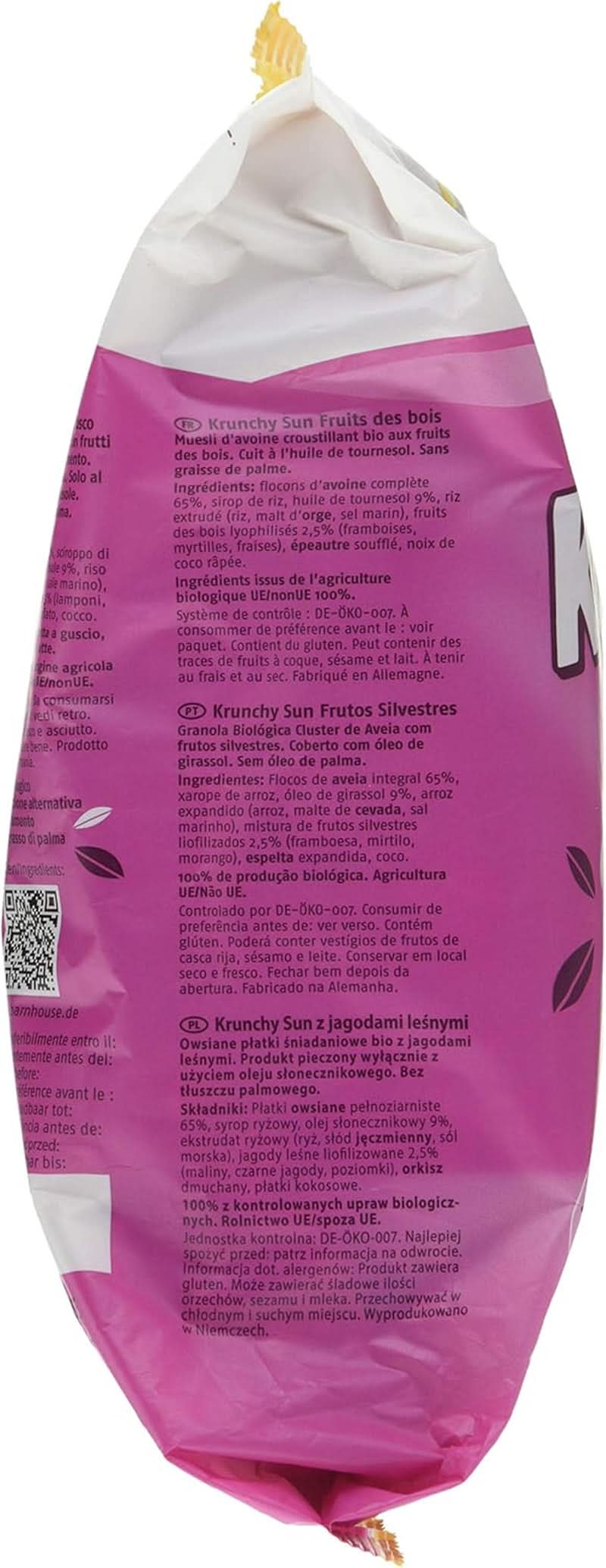 Barnhouse Muesli Krunchy Sun Fruits, 750 Gramm Cereal Naty Shop