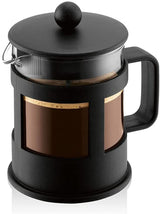 Bodum Kenya Kaffeemaschine – 350 ml/3 Tassen – manuelle French Press aus Borosilikatglas und Edelstahl – spülmaschinenfest – hergestellt in Portugal