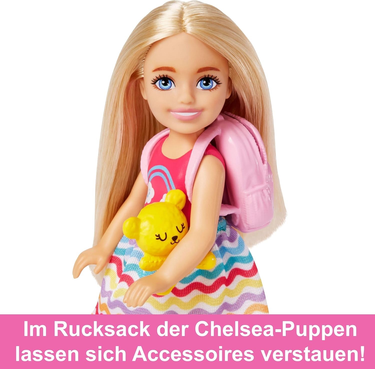 Barbie Chelsea Puppe & Zubehör 6-teiliges Welpen-Reiseset inklusive Hundekäfig HJY17