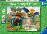 Ravensburger Kinderpuzzle – 12004144 – Minecraft – 200 Teile Minecraft-Puzzle für Kinder ab 8 Jahren im XXL-Format Minecraft-Geschenke Puzzle Naty Shop Standardtitel