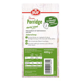 RUF Porridge Apfel-Zimt, mit ganzen Haferflocken, feinem Zimtgeschmack und getrockneten Apfelstücken, 400 Gramm Cerealien Naty Shop