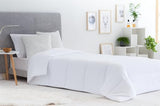 Decke, Steppdecke 3001 aus Anti-Milben-Faser, Herbst-Winter, 300 g/m², weiß (alle Größen erhältlich) (Bett 105/120–180 x 220 cm) Bettdecken und Steppdecken Naty Shop