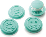 Silikomart 25.440.39.0069, Emoji-Ausstecher-Set, Ø73 MM Naty Shop