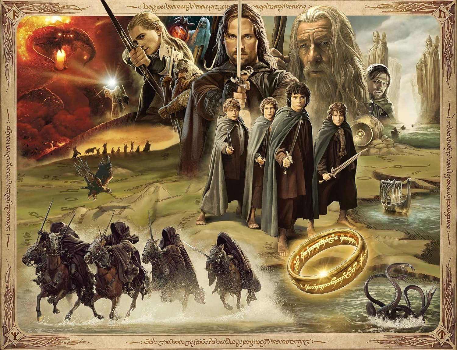 Ravensburger Puzzle 16927 – LOTR: Die Gefährten – Herr der Ringe 2000-teiliges Puzzle für Erwachsene und Kinder über 14 Puzzle Naty Shop Standardtitel