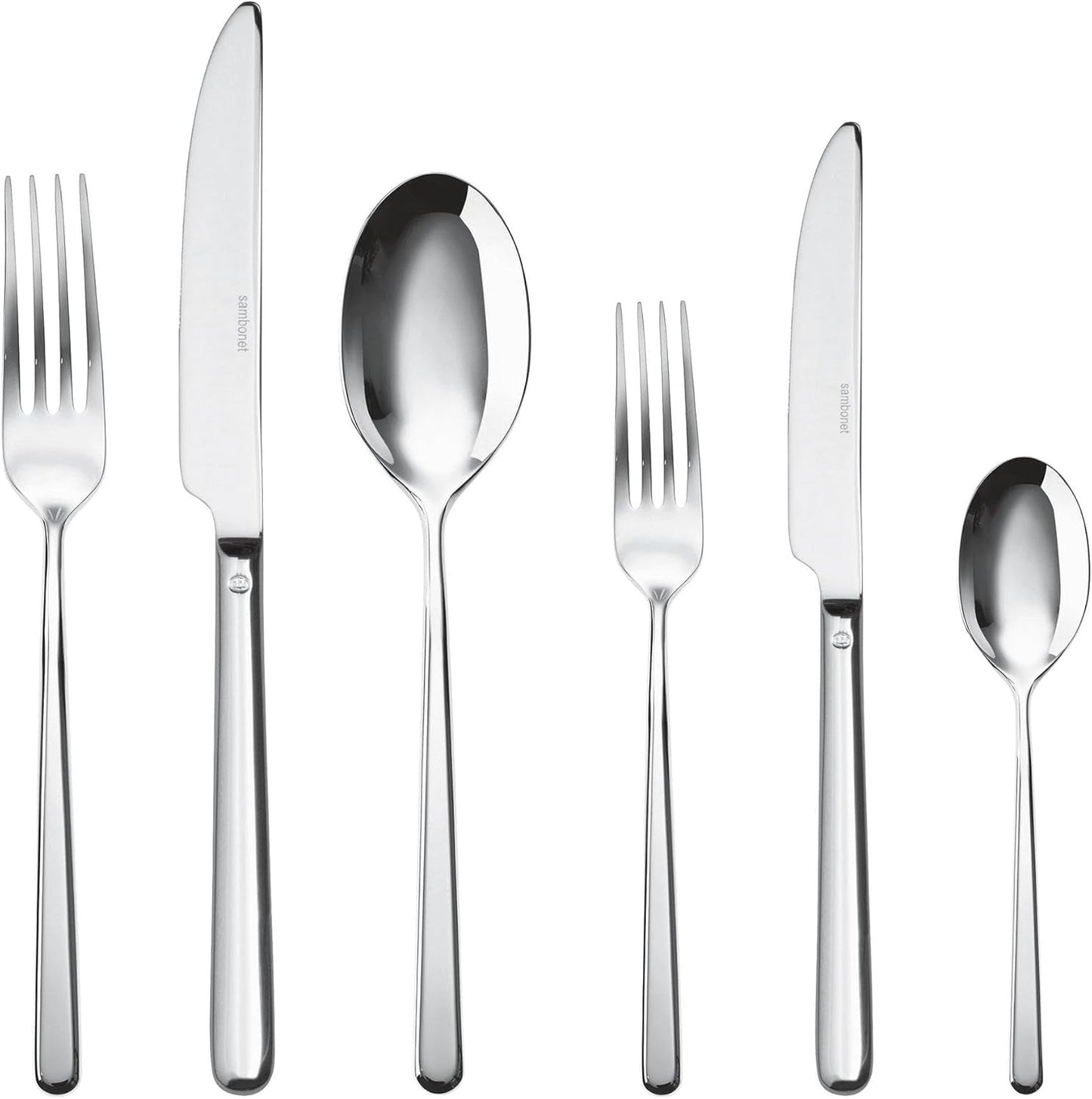 Sambonet 52513-83 Besteck 36 Teile, Edelstahl Küche Naty Shop