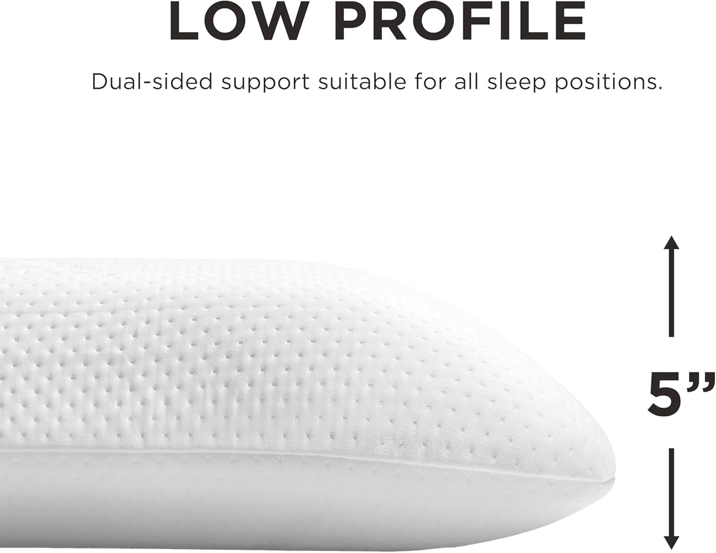 TEMPUR-PEDIC Symphony-Kissen aus Memory-Schaum, luxuriös, weich, Standard, weiß Standardkissen Naty Shop