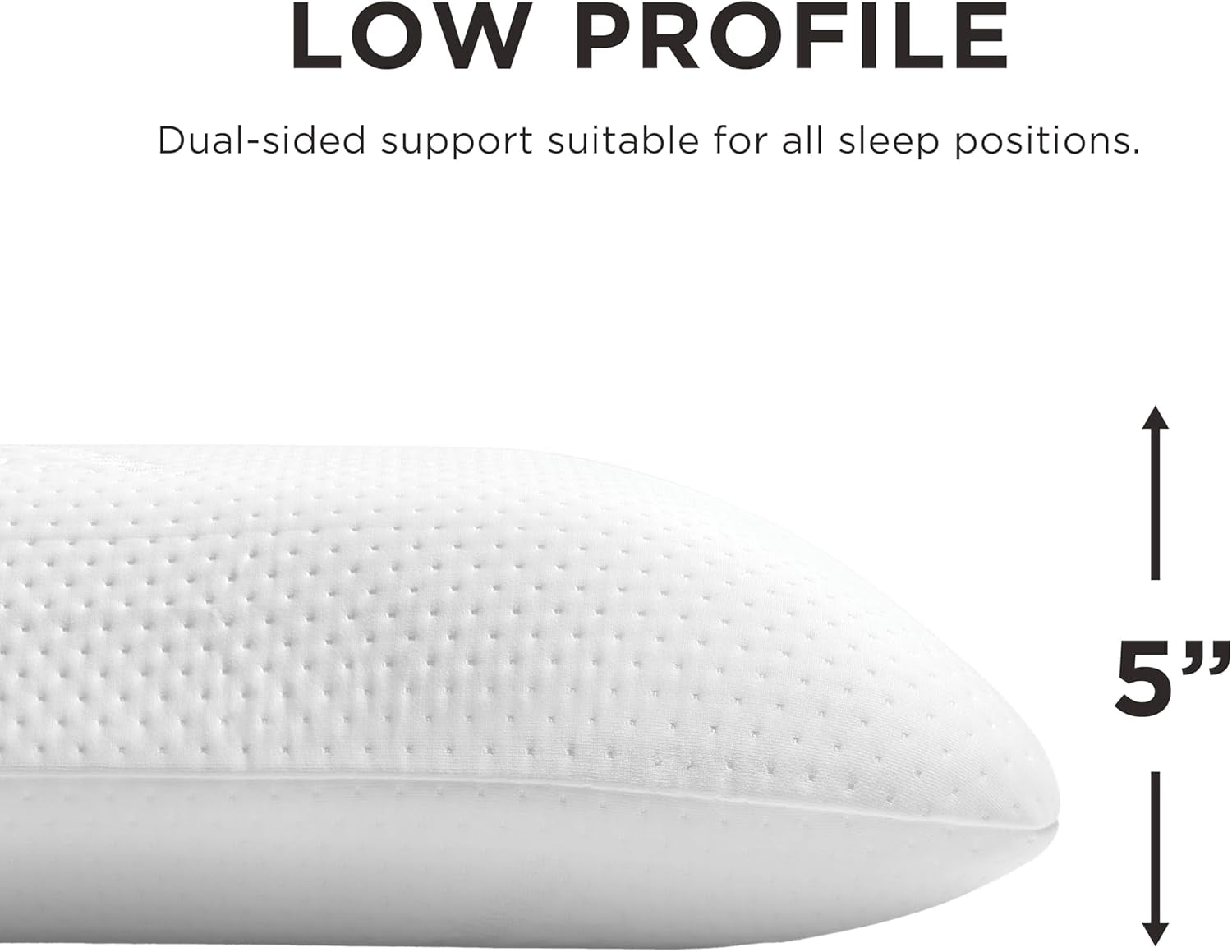 TEMPUR-PEDIC Symphony-Kissen aus Memory-Schaum, luxuriös, weich, Standard, weiß Standardkissen Naty Shop