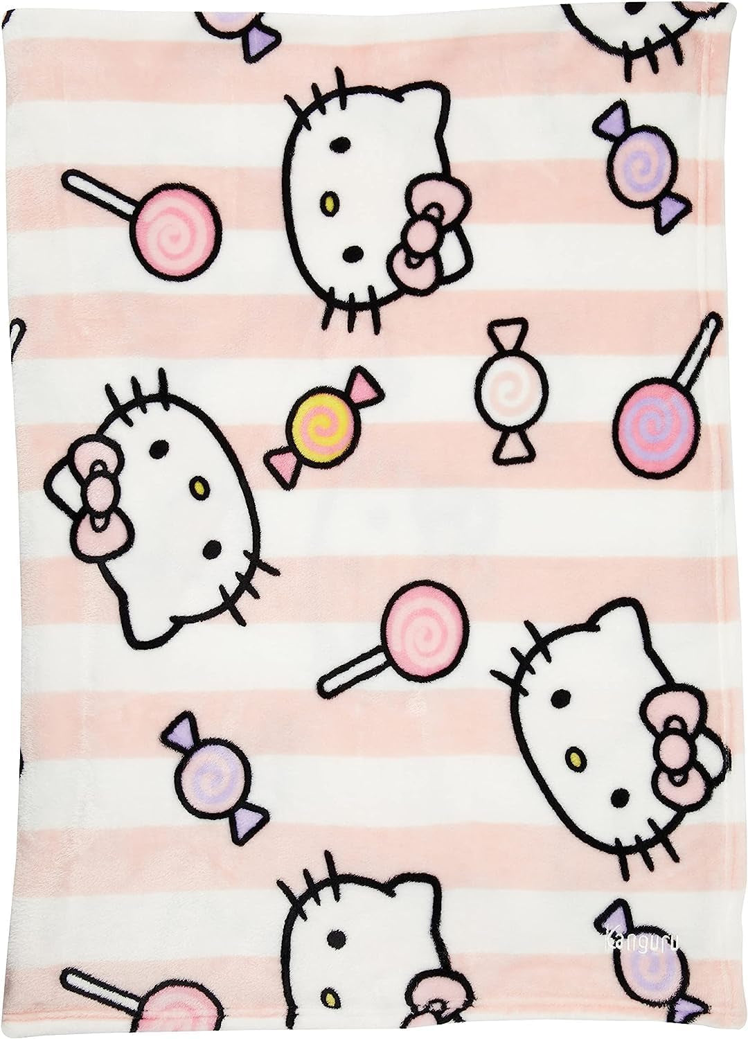 Hello Kitty Tagesdecke, rosa, weiche Decke 130 x 170 cm, Tagesdecke aus Mikrofaser oder Sofa-Tagesdecke. Qualität mit Ökotex-Zertifikat, Sanrio Beds and Blankets Besuchen Sie den Kanguru-Store