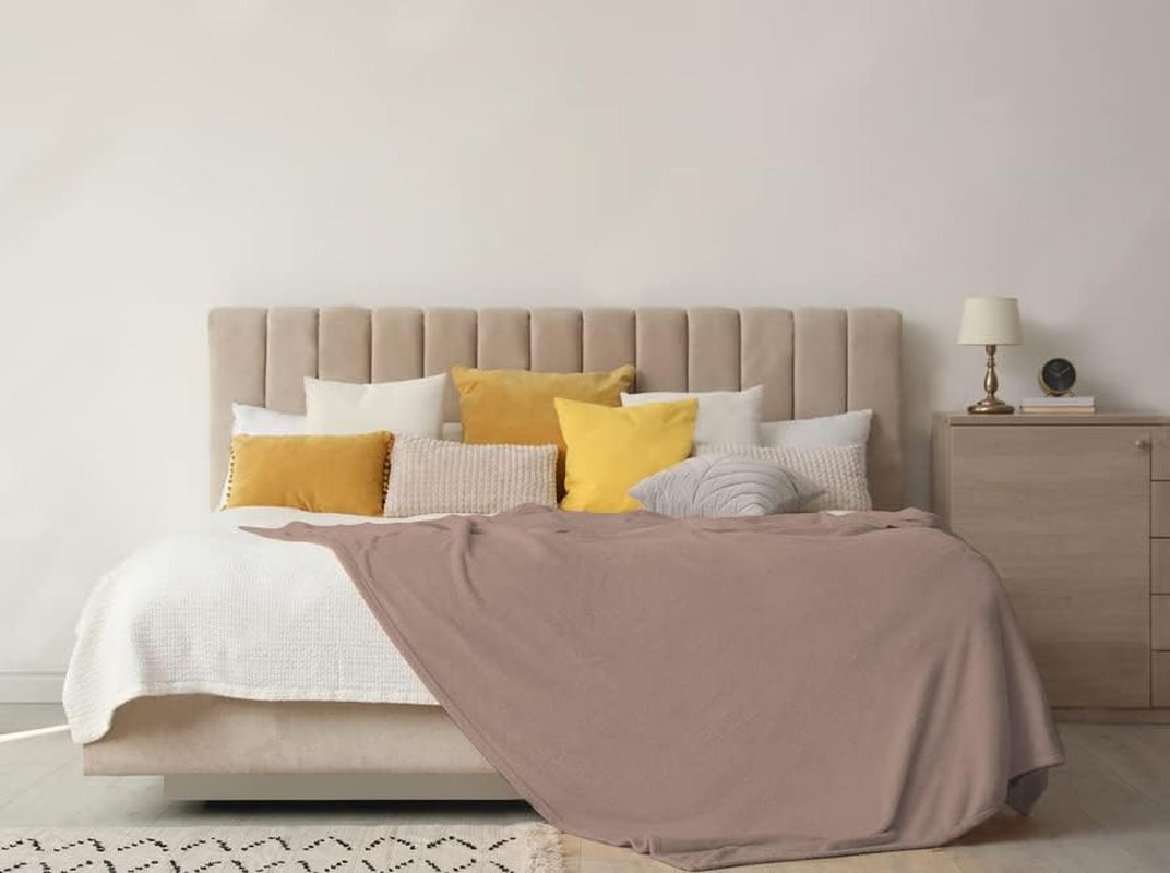 Weiche Decke | Kariert | Soft-Touch | 130 x 160 cm | Puderdecken und Steppdecken Naty Shop