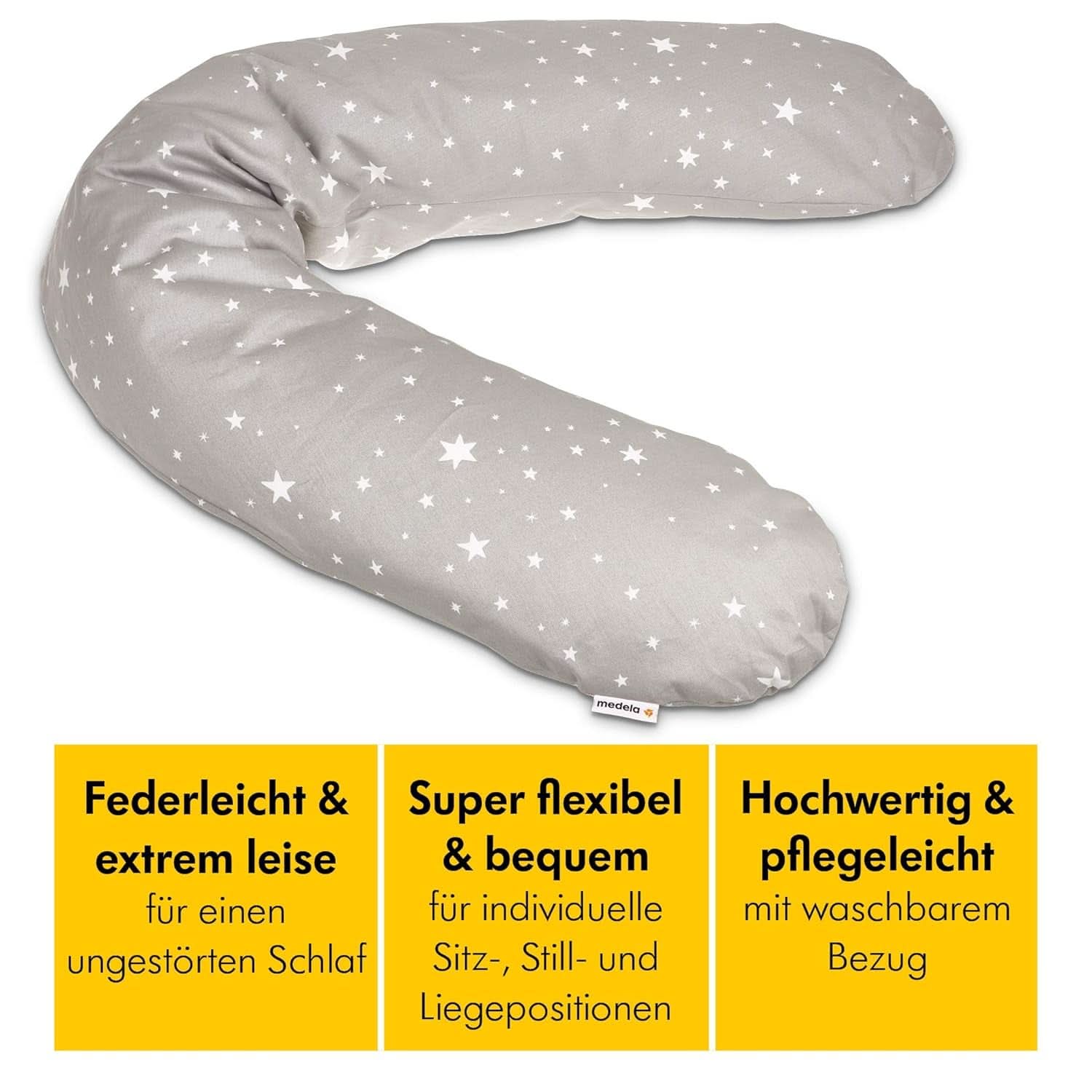 Medela Schwangerschafts- und Stillkissen – gefüllt mit Eps-Mikroperlen, Zubehör, Essen und Stillen, Bebe Naty Shop