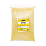 Bio-Hirse 1 kg, ballaststoff- und mineralstoffreiche Bio-Körner, gelbe Hirsekörner zum Verzehr, ideales Paket für die Familie