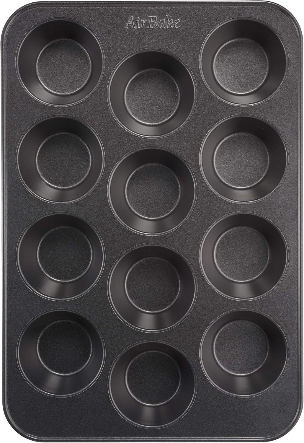 Tefal Airbake J2555014 Muffinform, Antihaftbeschichtung, Karbonstahl, Braun, 29 x 41 cm Formen und Bleche zum Backen Naty Shop