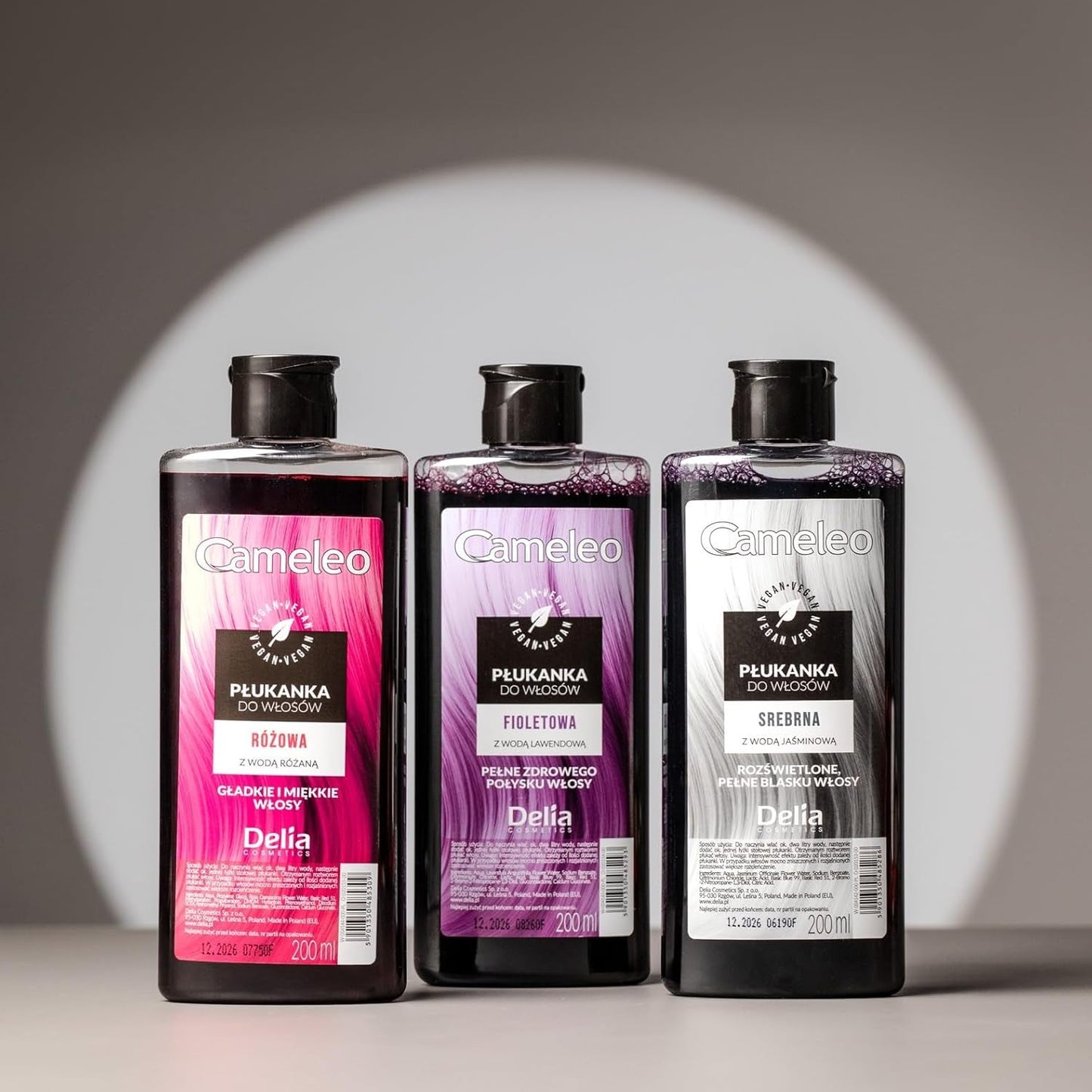 Cameleo – Rose Water Pink Hair Tonic, kein Gelbstich, semi-permanente Haarfarbe – für blondes und graues Haar – Farbe und Pflege – frei von Parabenen | 200 ml Naty Shop Haarfärbemittel
