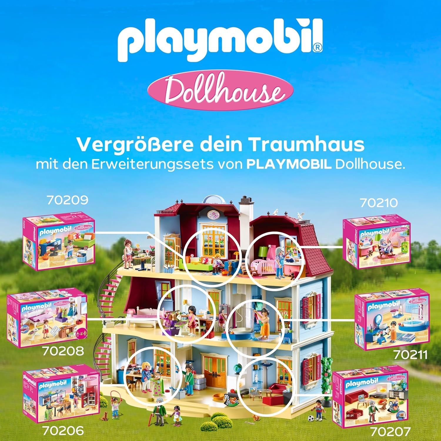 PLAYMOBIL Puppenhaus 70209 Jugendzimmer mit Mädchenfigur und Zubehör, ab 4 Jahren