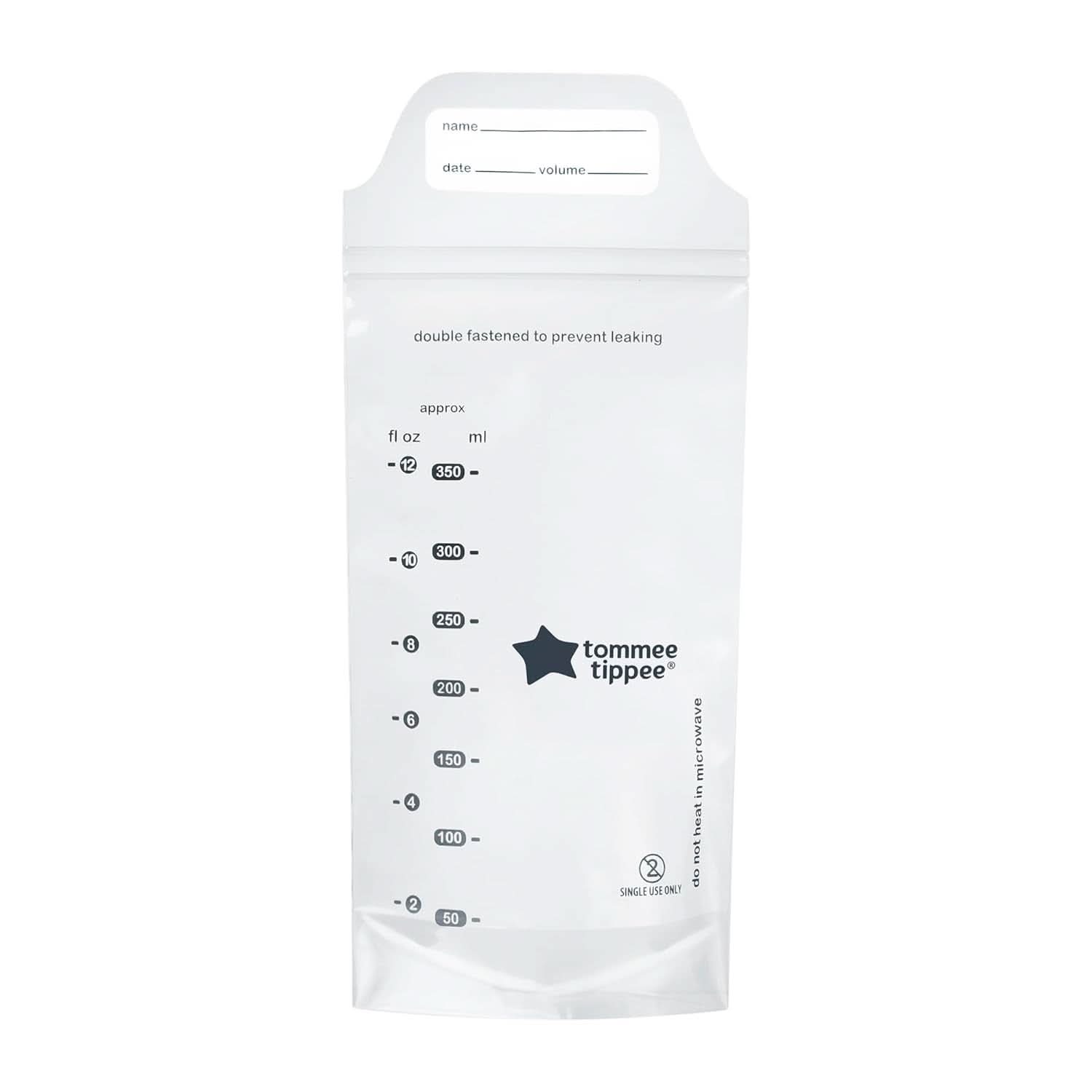 Tommee Tippee Closer to Nature Muttermilch-Aufbewahrungsbeutel, vorsterilisiert, 350 ml Zubehör Essen und Stillen Bebe Naty Shop