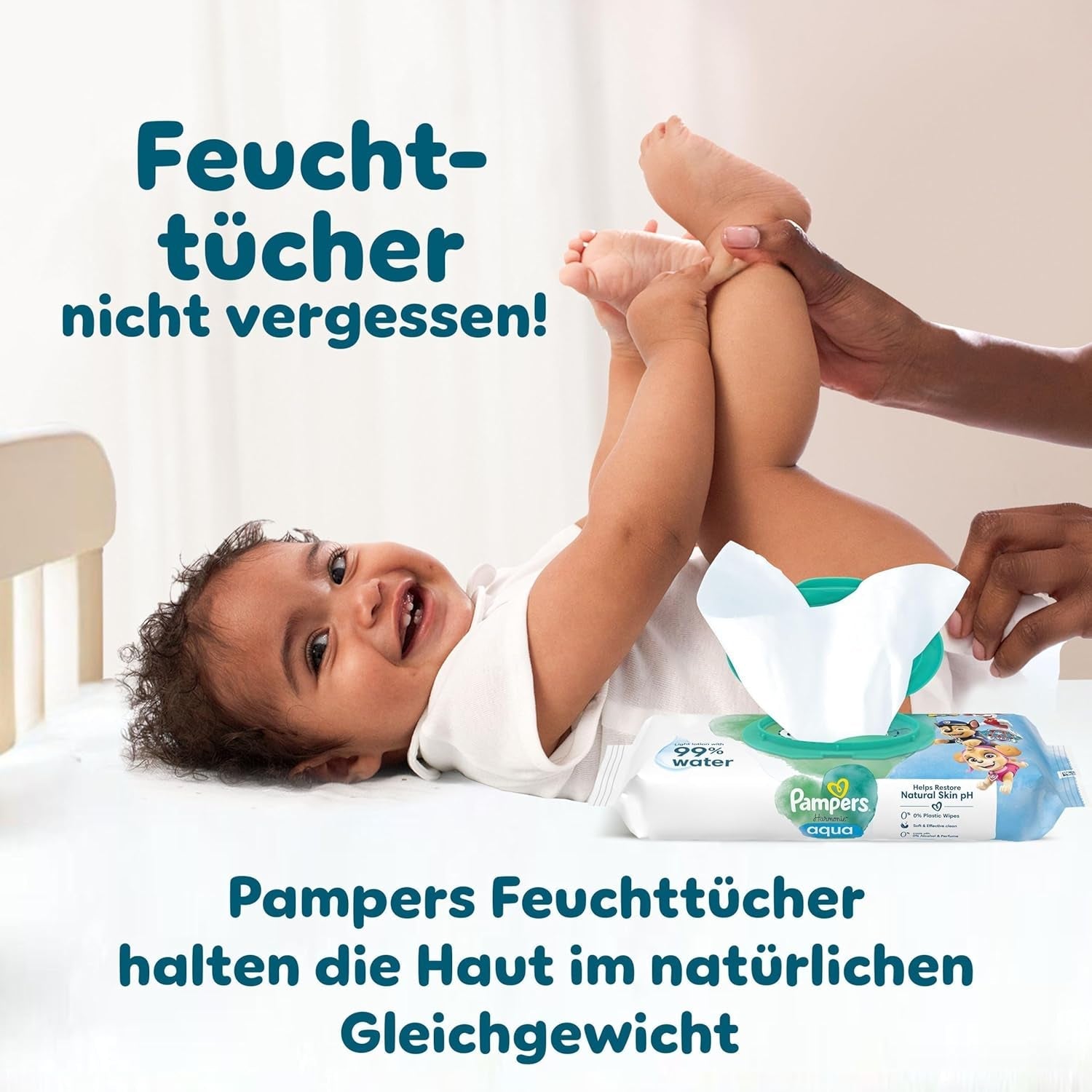 Pampers Baby-Dry Puppy Patrol Edition Windeln, Größe 6, 164 Windeln, 13 kg – 18 kg, bis zu 100 % Auslaufschutz und Komfort die ganze Nacht
